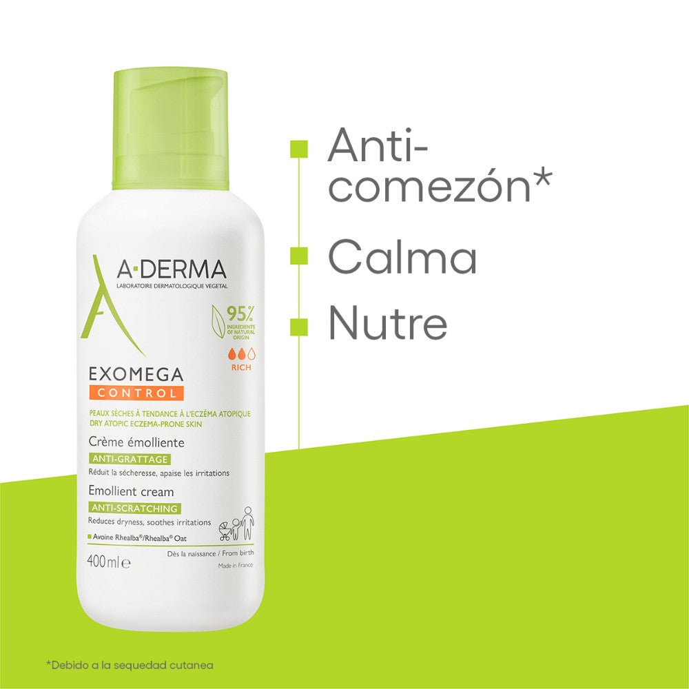 A-DERMA EXOMEGA CONTROL CREMA EMOLIENTE *400ML