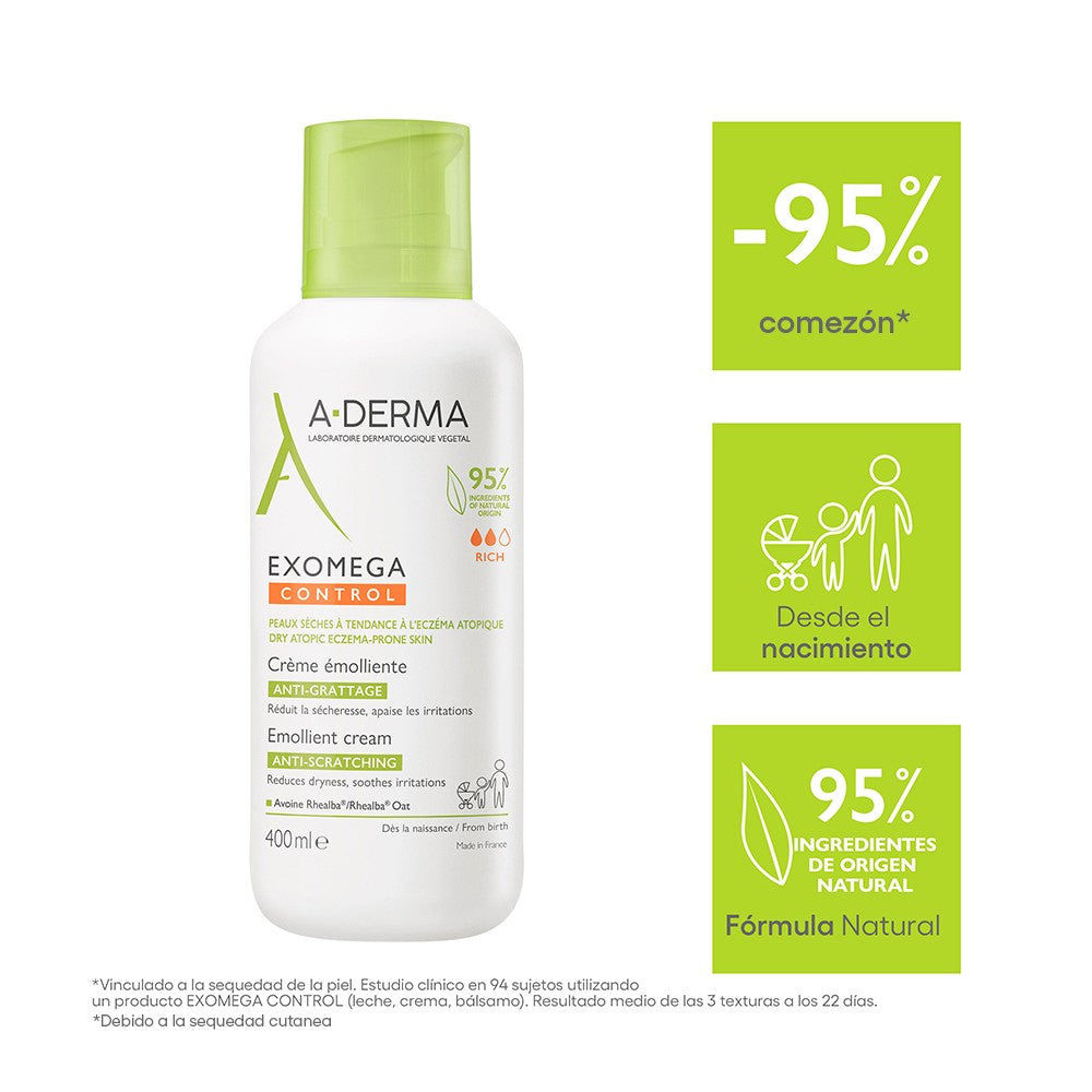 A-DERMA EXOMEGA CONTROL CREMA EMOLIENTE *400ML
