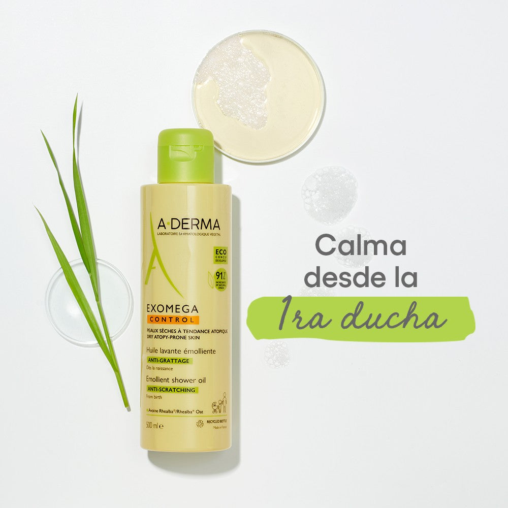 A-DERMA EXOMEGA ACEITE DE DUCHA BAÑO CORPORAL *500ML