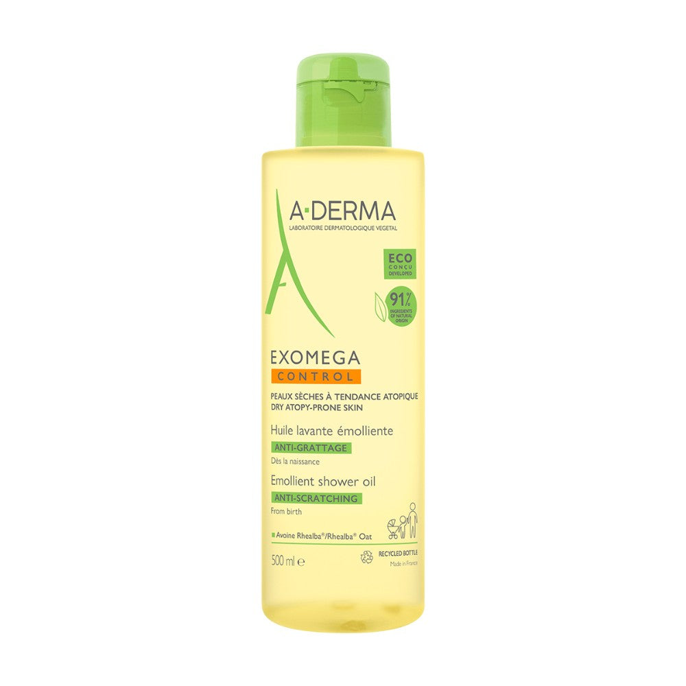 A-DERMA EXOMEGA ACEITE DE DUCHA BAÑO CORPORAL *500ML