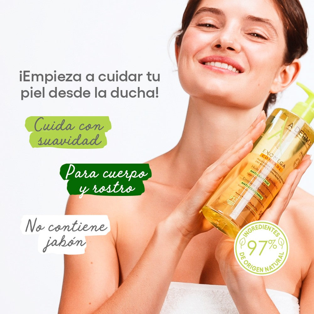 A-DERMA EXOMEGA ACEITE DE DUCHA BAÑO CORPORAL *750ML