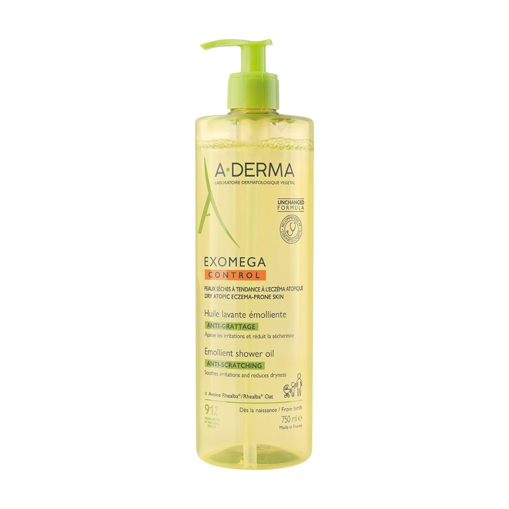 A-DERMA EXOMEGA ACEITE DE DUCHA BAÑO CORPORAL *750ML
