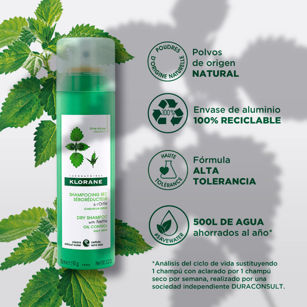 KLORANE SHAMPOO DE ORTIGA SECO *150ML