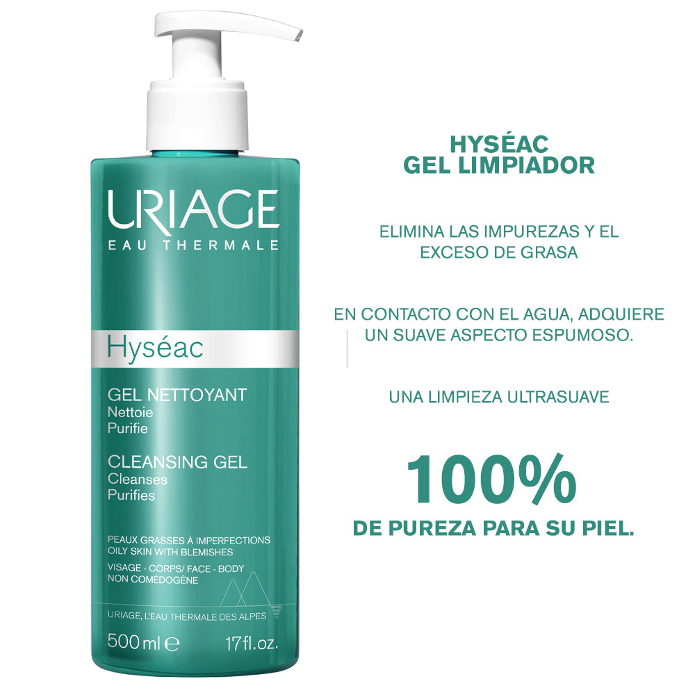 URIAGE HYSEAC GEL LIMPIADOR *500ML