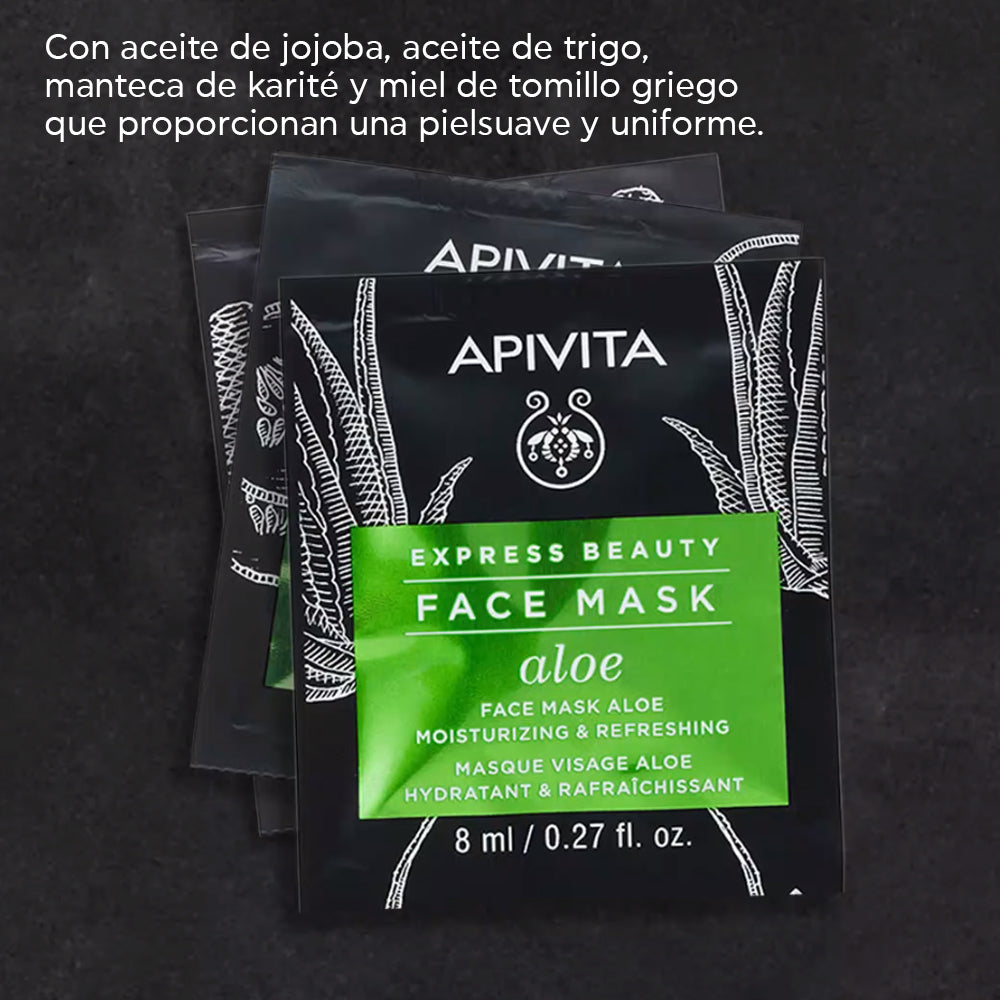 APIVITA FACE MASK - ALOE *2 SOBRES