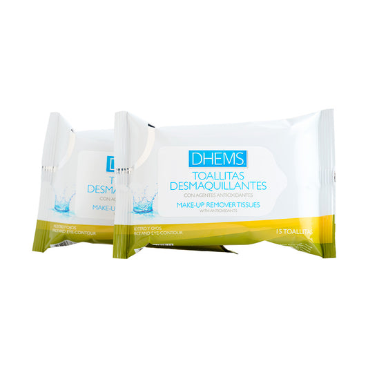 DHEMS TOALLITAS DESMAQUILLANTES *30 UNIDADES