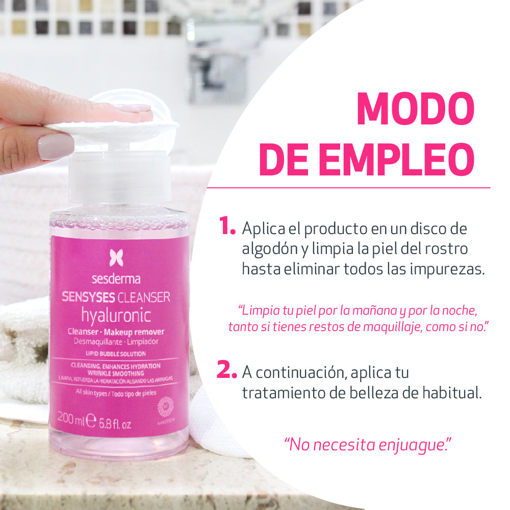 SENSYSES CLEANSER HYALURONIC DESMAQUILLANTE Y LIMPIADOR *200ML