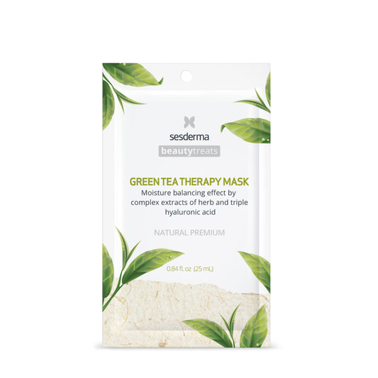 BEAUTY TREATS NATURAL PREMIUM GREEN TEA THERAPY MASK *25GR