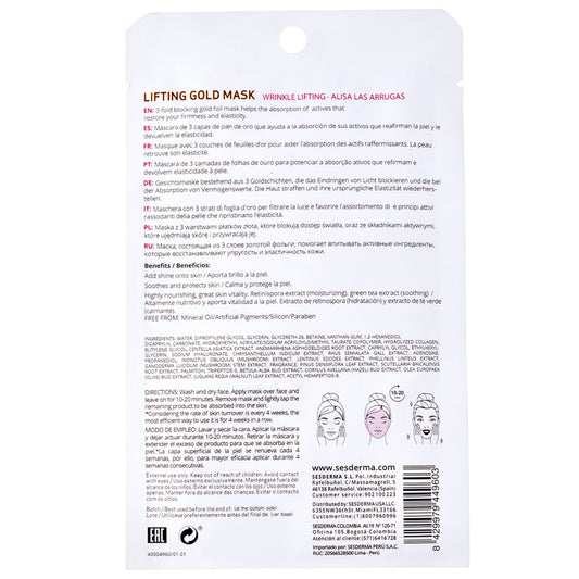 BEAUTY TREATS LIFTING GOLD MASK