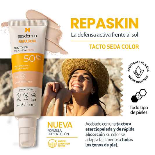 REPASKIN TACTO SEDA COLOR SPF50 *50ML