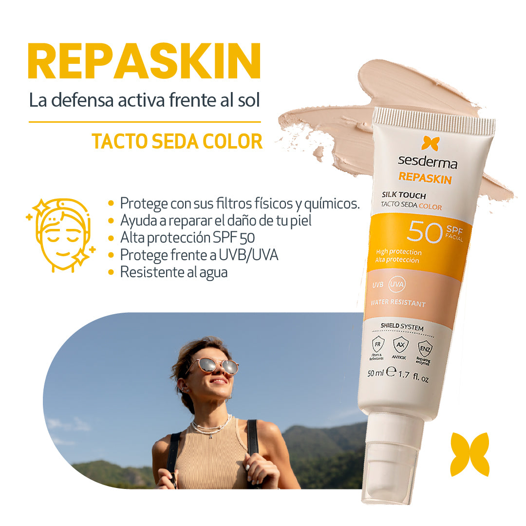 REPASKIN TACTO SEDA COLOR SPF50 *50ML