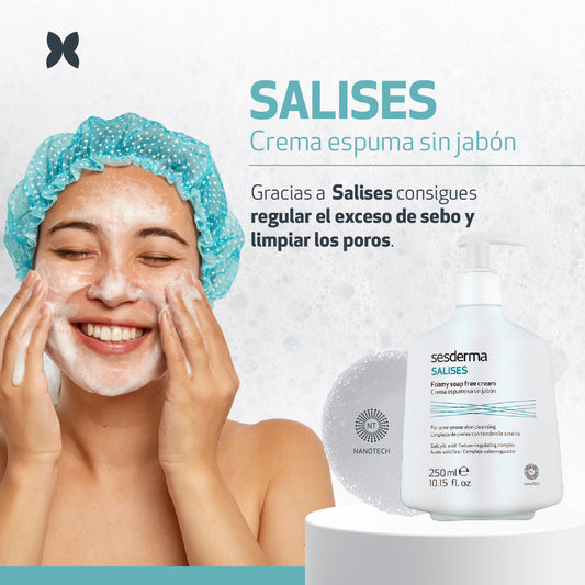 SALISES CREMA ESPUMOSA SIN JABON *250ML