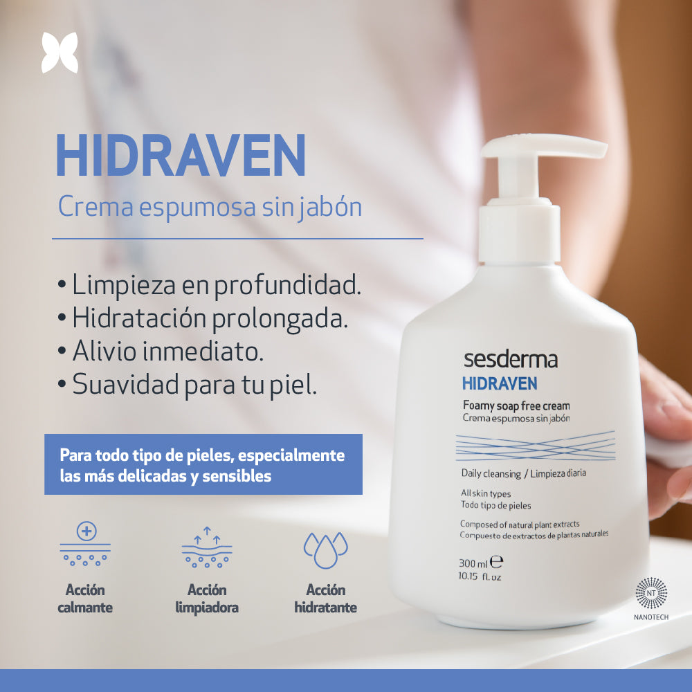 HIDRAVEN CREMA ESPUMOSA SIN JABON *300ML