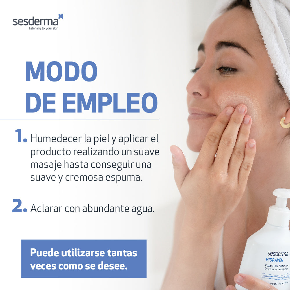 HIDRAVEN CREMA ESPUMOSA SIN JABON *300ML
