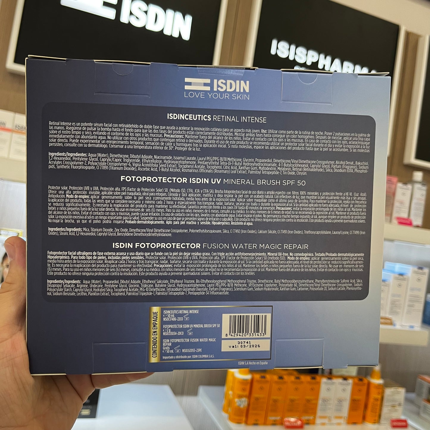 KIT ISDIN RETINAL INTENSE + SUN BRUSH + (GRATIS) FUSION MAGIC AGE REPAIR