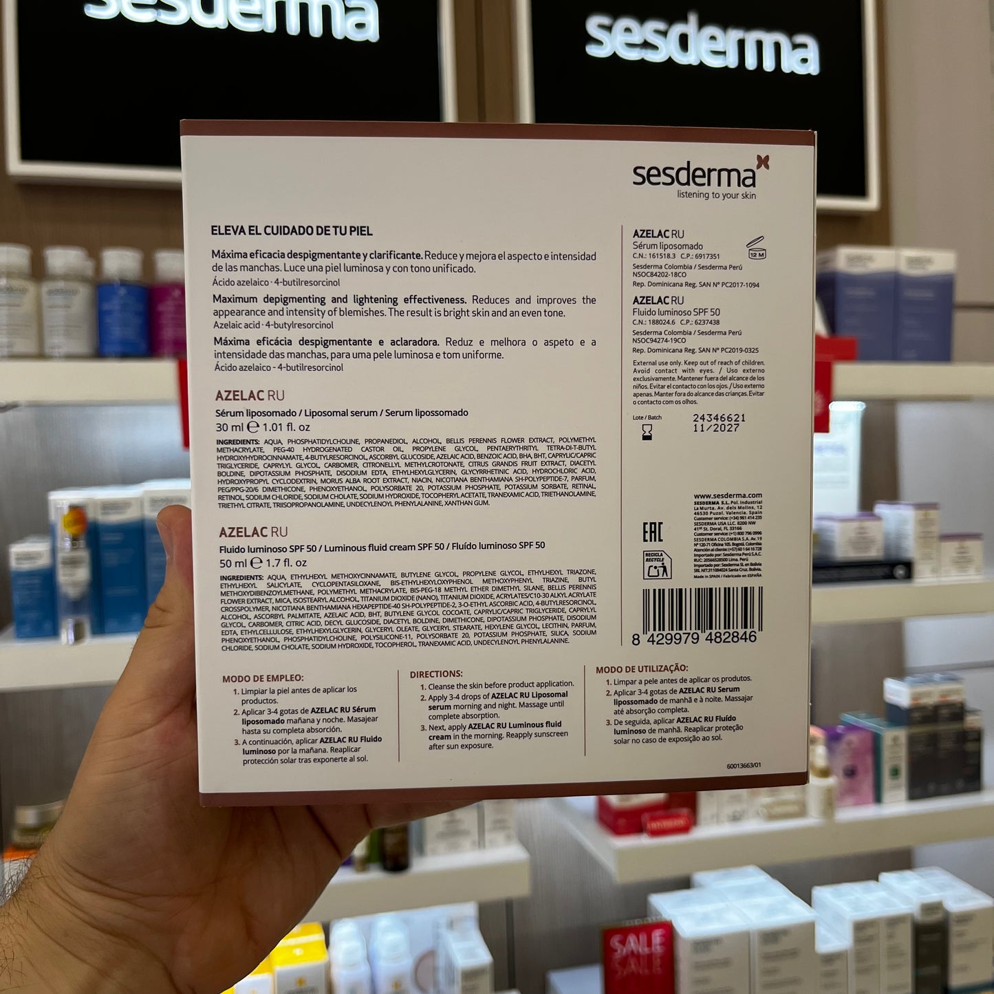 KIT AZELAC RU LIPOSOMAL SERUM + (GRATIS) AZELAC FLUIDO LUMINOSO