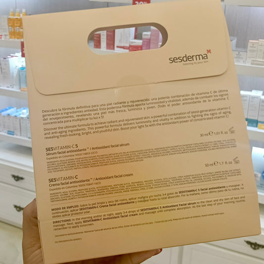 KIT SESVITAMIN-C 5 SERUM + SESVITAMIN-C CREMA (GRATIS)