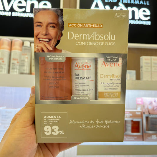 KIT AVENE DERMABSOLU OJOS + LOCIÓN TONICA + AGUA THERMAL