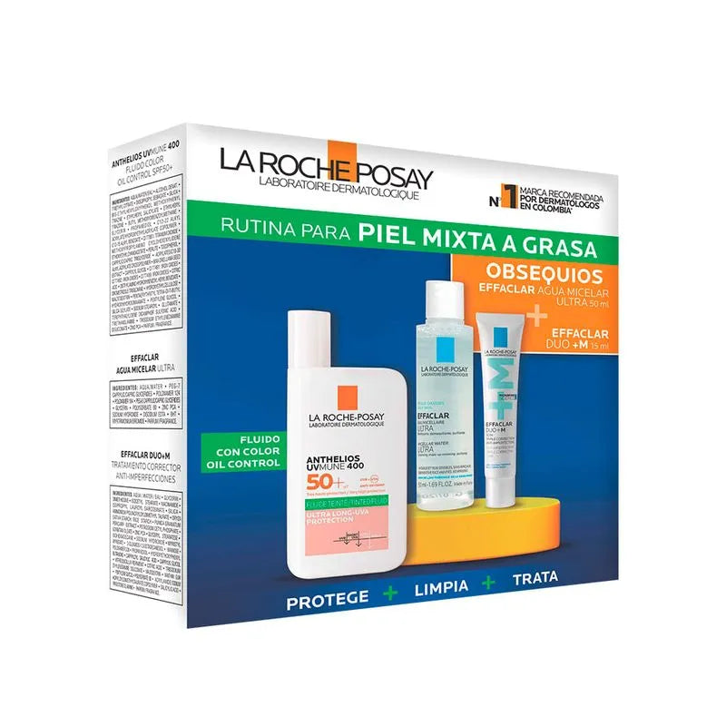 KIT ANTHELIOS UV OIL CON COL + EFF AG MN