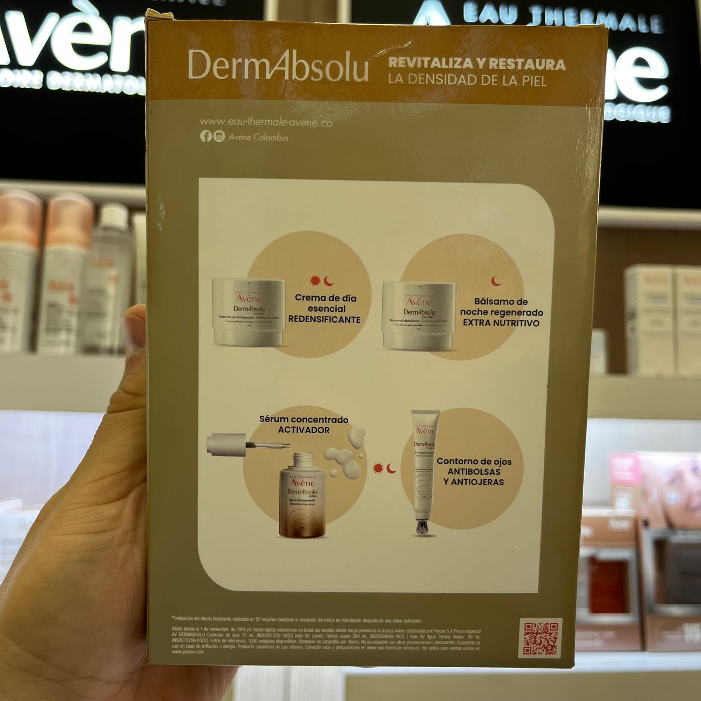 KIT AVENE DERMABSOLU OJOS + LOCIÓN TONICA + AGUA THERMAL