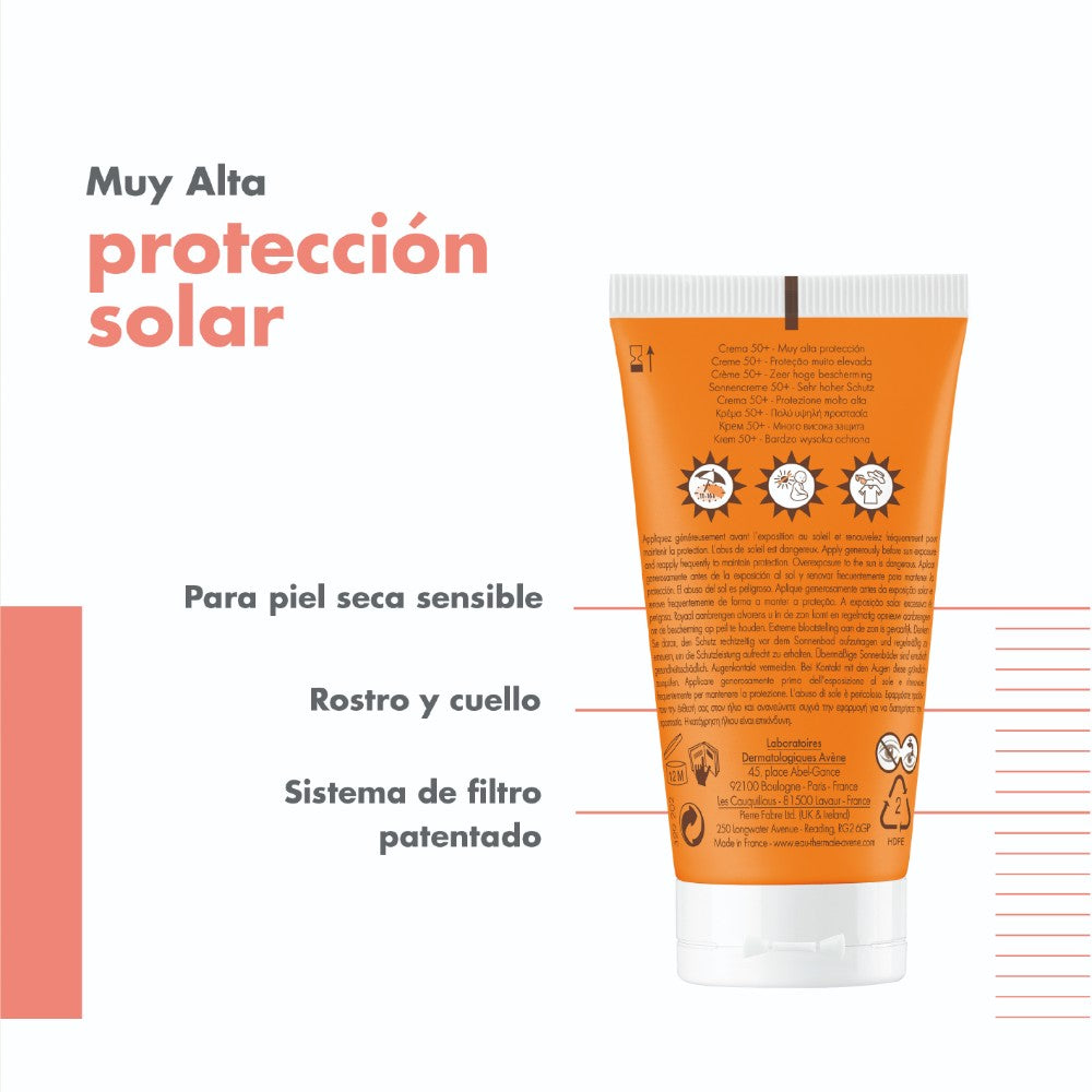 AVENE SOLAR CREMA 50+ COLOR *50ML