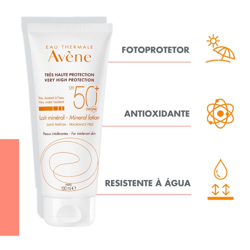 AVENE SOLAR LB PANTALLA LECHE MINERAL SPF50 *100ML