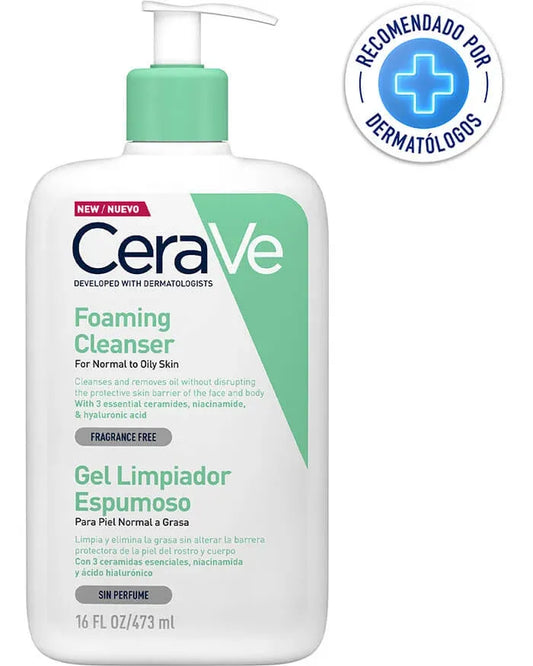 CERAVE GEL LIMPIADOR ESPUMOSO *473ML