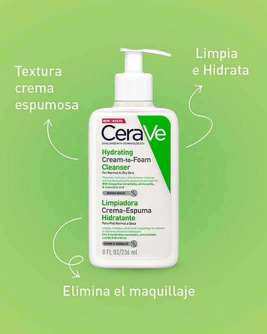 CERAVE LIMPIADOR CREMA ESPUMA *236ML