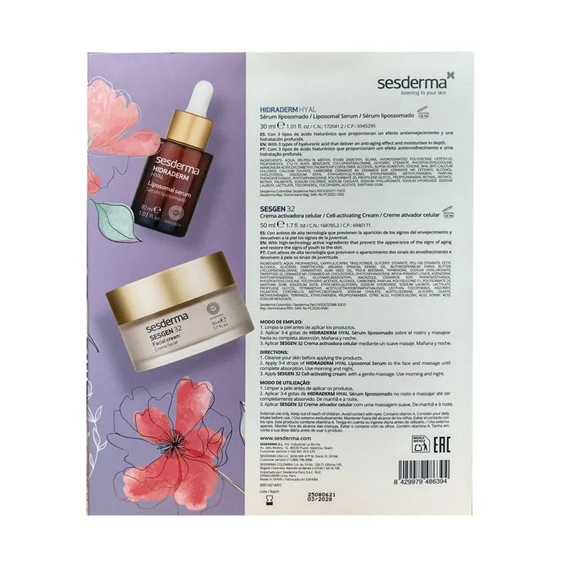 KIT SESGEN CREM + HIDRADERM HYAL SERU