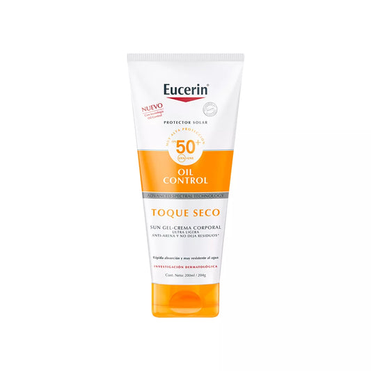 EUCERIN SUN SPF50 TOQUE SECO OIL FREE CORPORAL  *200ML