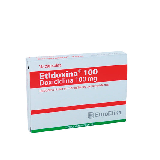 ETIDOXINA 100 MG * 10 CAPSULAS