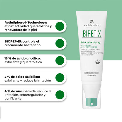 BIRETIX TRI-ACTIVE SPRAY ANTI-IMPERFECCIONES *100ML