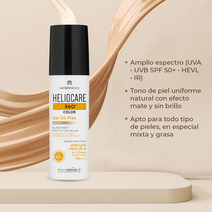 HELIOCARE 360º OIL FREE FPS50 BEIGE *50M