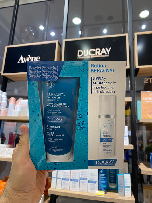 KIT DUCRAY KERACNYL SERUM +(GRATIS) GEL LIMPIADOR *200ML