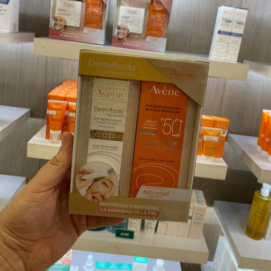 KIT AVENE DERMABSOLU CONTORNO DE OJOS + (GRATIS) AVENE SOLAR ANTIEDAD