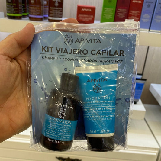 KIT APIVITA VIAJERO HYDRATION MINI SHAMPOO + MINI ACODICIONADOR