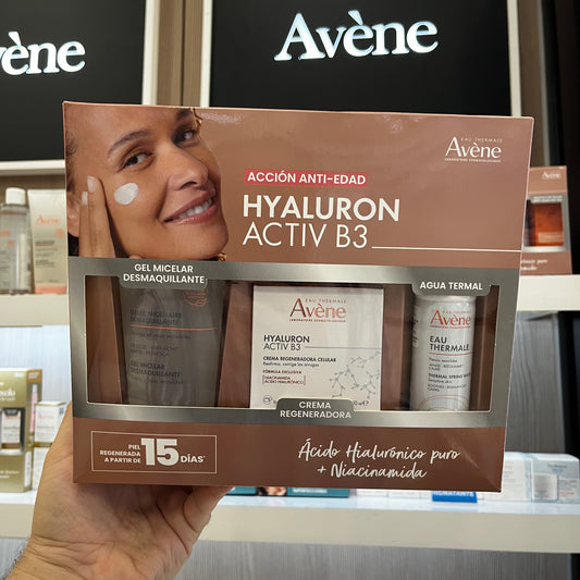 KIT HYALURON ACTIV B3 CREMA + (GRATIS) GEL MICELAR DESMAQUILLANTE + AGUA THERMAL 50ML