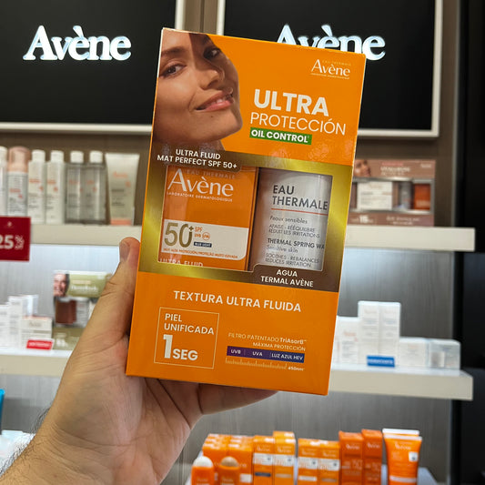 KIT AVENE SOLAR ULTRA FLUID MAT PERFECT COLOR + (GRATIS) AGUA THERMAL *150ML