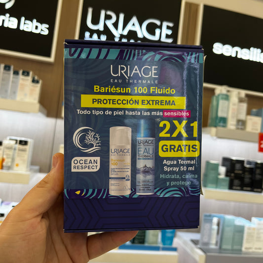 KIT URIAGE BARIESUN FLUIDO + AGUA TERMAL