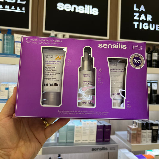 KIT SENSILIS D-PIGMENT SERUM ATX B3 + (GRATIS) PHOTOCORRECTION SPF50 + (GRATIS) AHA10 OVERNIGHT