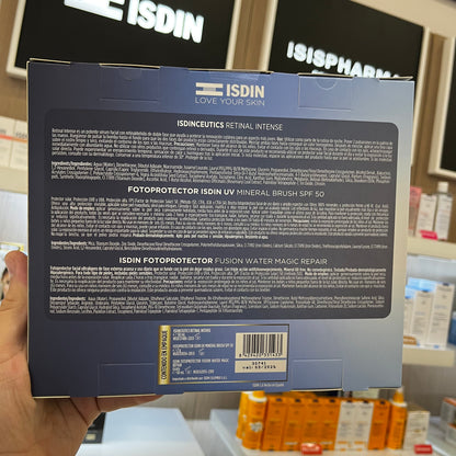 KIT ISDIN RETINAL INTENSE + SUN BRUSH + (GRATIS) FUSION MAGIC AGE REPAIR