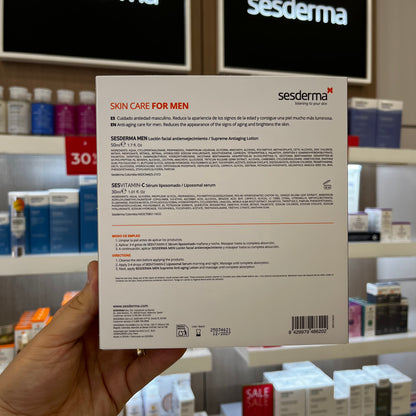 KIT SESVITAMIN-C LIPOSOMAL SERUM + (GRATIS) MEN ANTI AGE LOTION