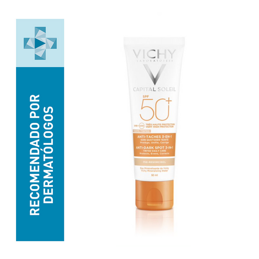 CAPITAL SOLEIL ANTIMANCHAS 3EN1 SPF50